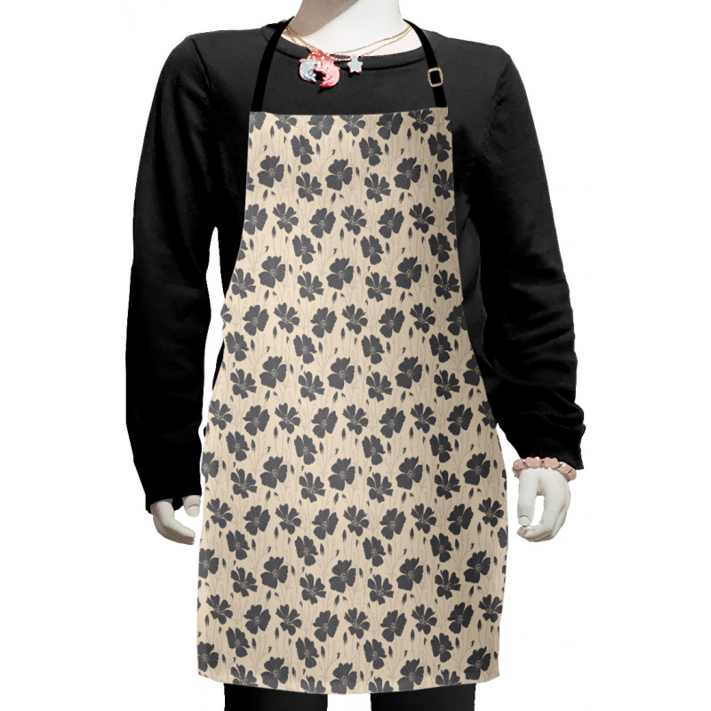 Sketch Buds and Flowers Kids Apron