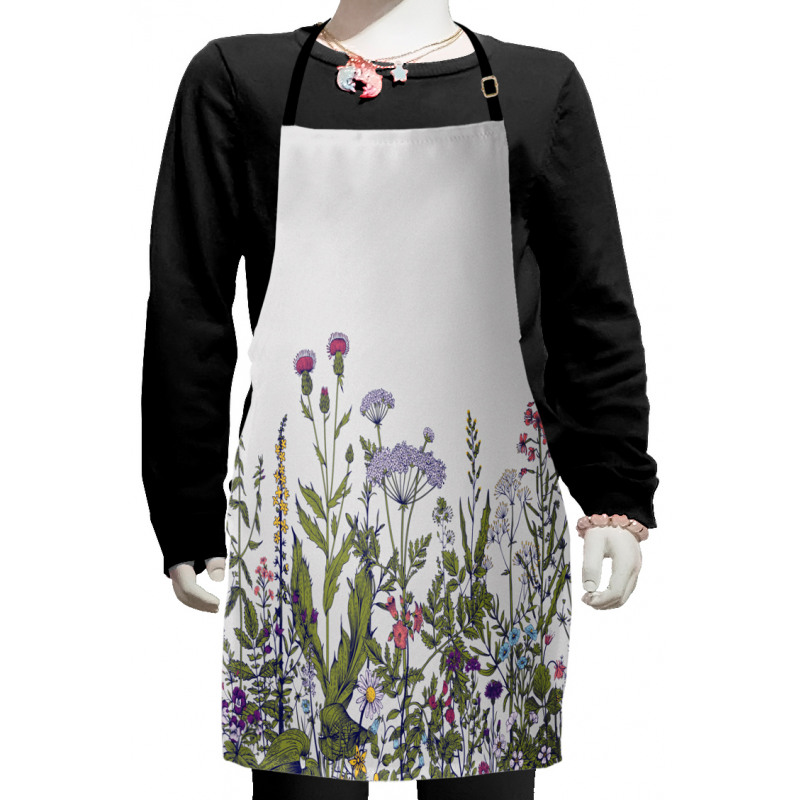 Thriving Garden Pattern Kids Apron