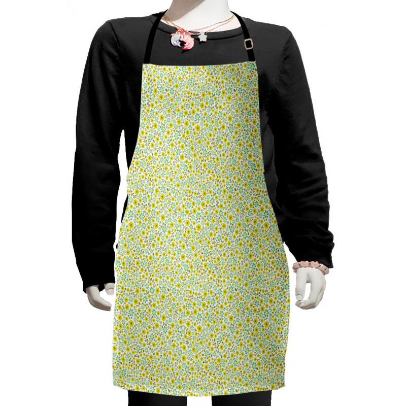 Nature Blooms Pattern Kids Apron