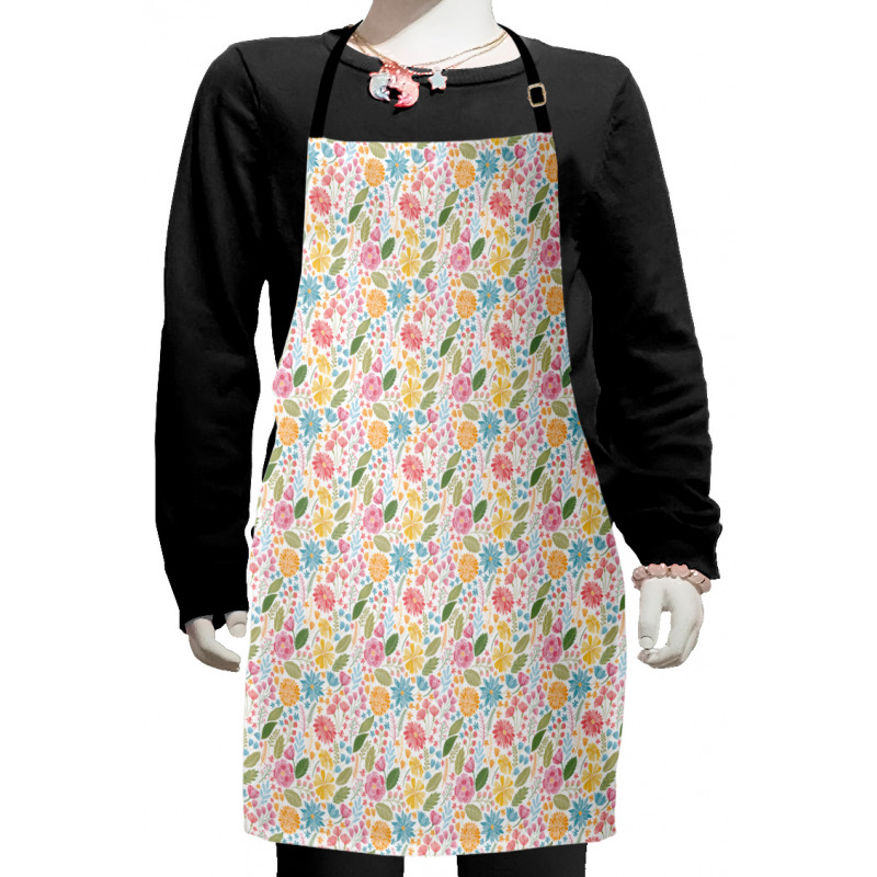 Blossoming Fresh Garden Kids Apron