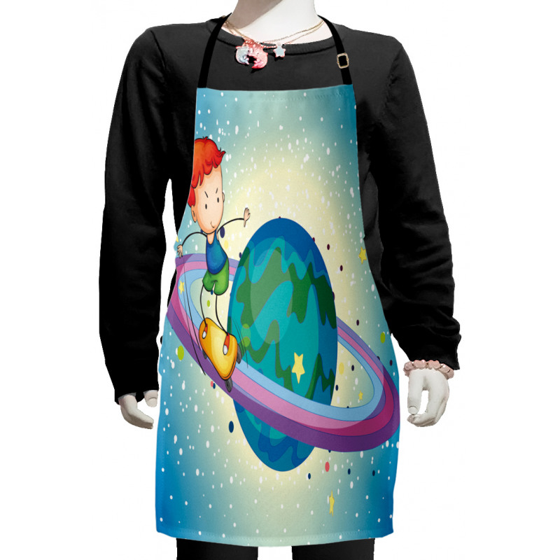 Skating Planet Ring Kids Apron