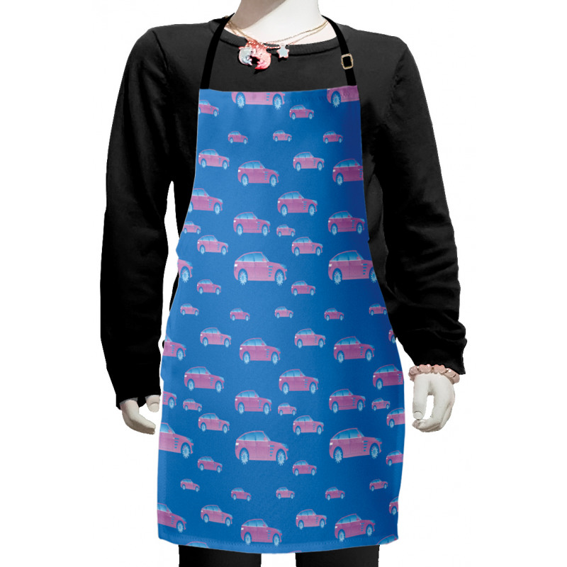 Grunge Car Design Kids Apron