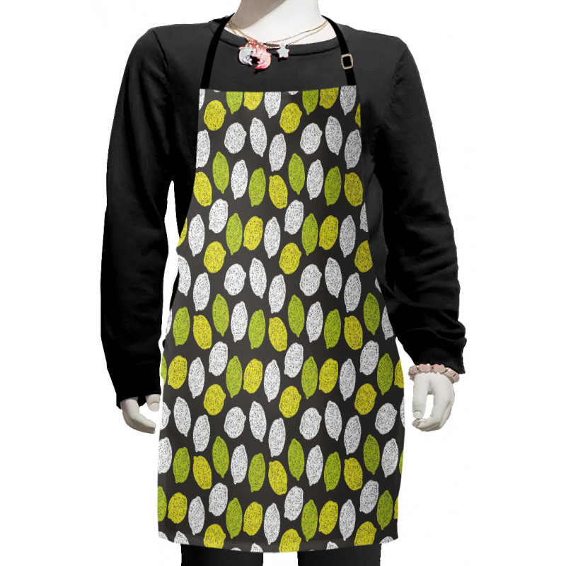 Neatly Scribbled Fruit Kids Apron