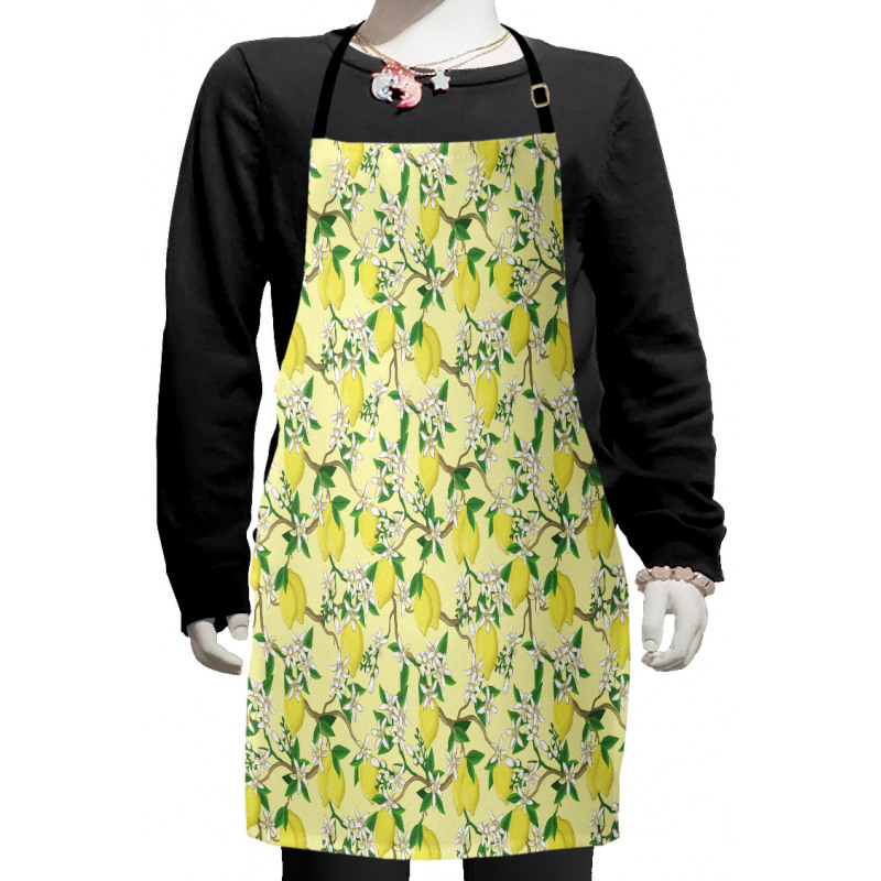 Blooming Lemon Flowers Kids Apron