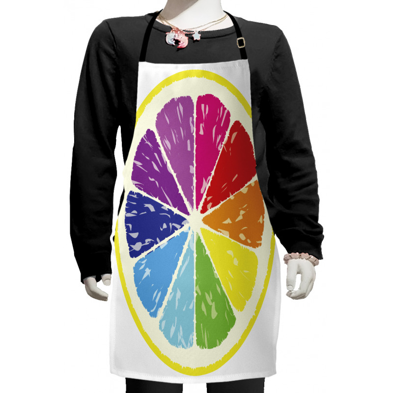 Rainbow Citrus Slice Kids Apron