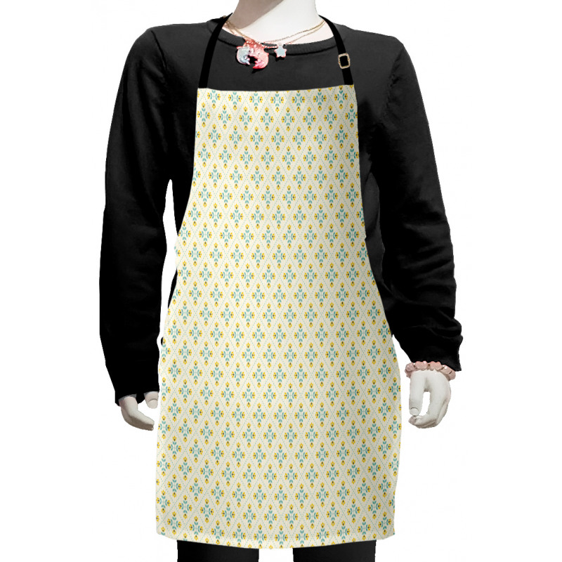 Leaves Flowers Kids Apron