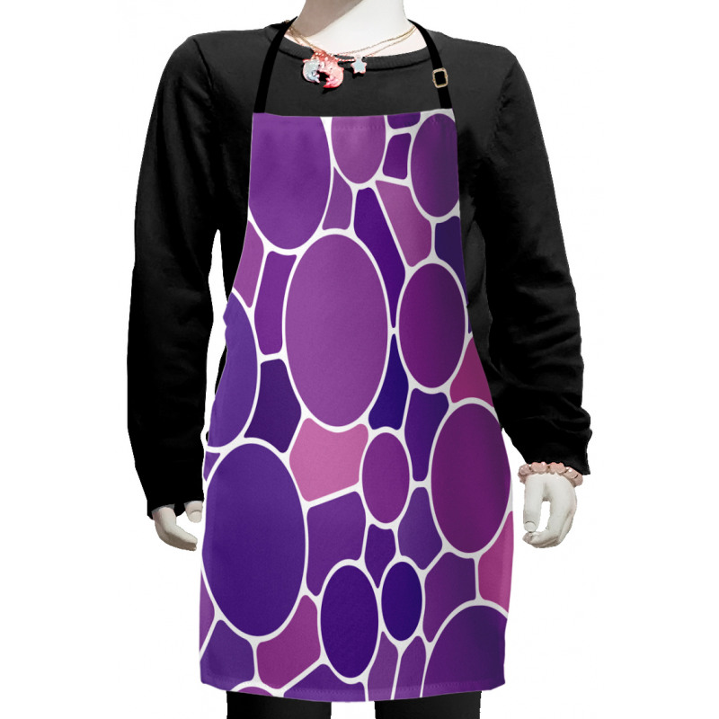 Retro Glass Motif Kids Apron