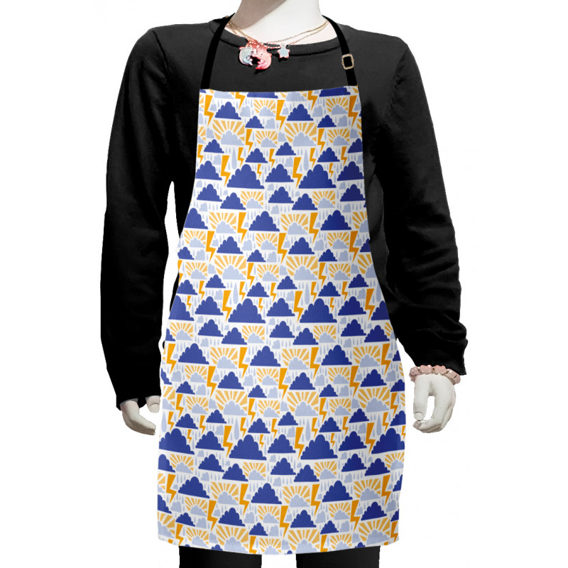 Pouring Water and Thunder Kids Apron