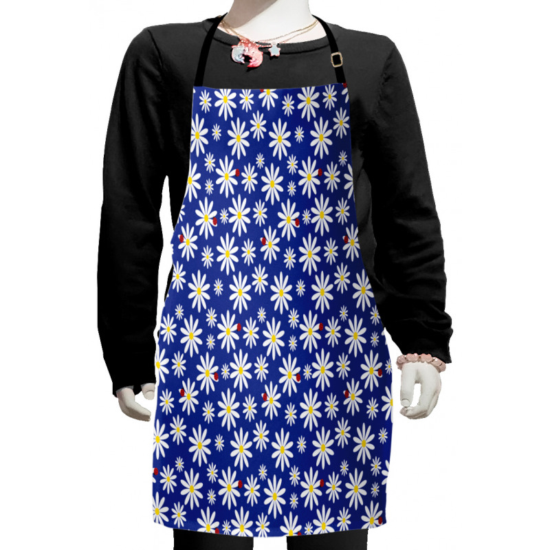 Daisies Spring Bugs Kids Apron