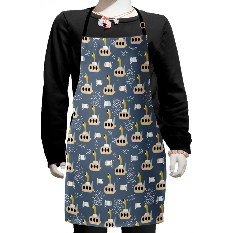 Cartoon Submarines Kids Apron