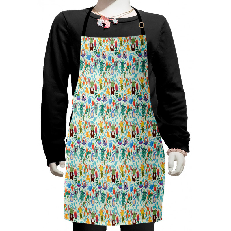 Monster Friends Kids Apron