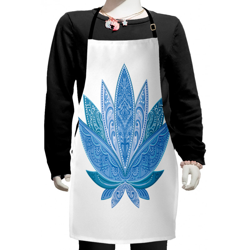 Oriental Lotus Petals Kids Apron