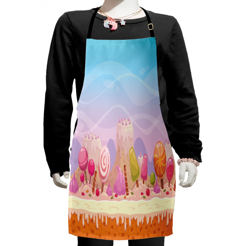 Fanciful Candy Road Kids Apron