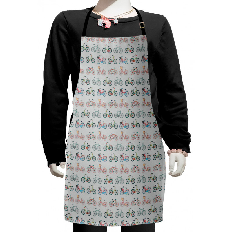 Sketch Fun Bicycles Kids Apron