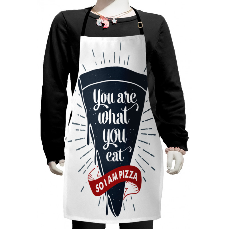 Grunge Pizza Slice Kids Apron