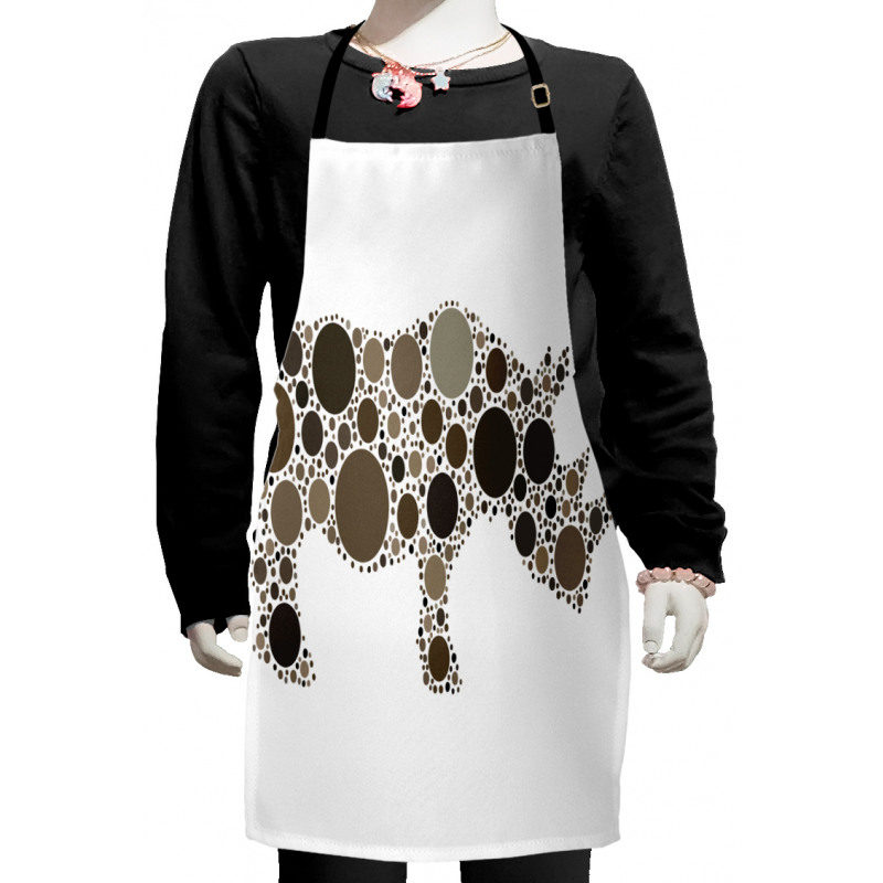 Rhino Dots Silhouette Kids Apron