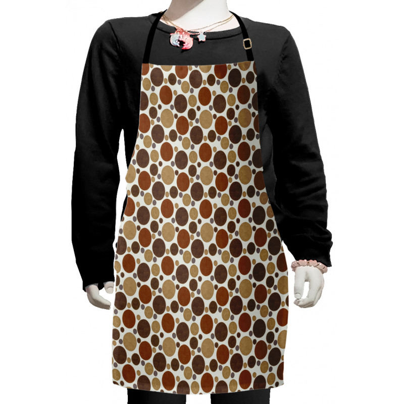 Circles with Curvy Line Kids Apron