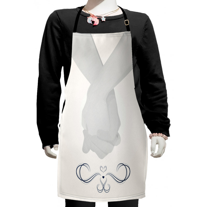 Couple Holding Hands Kids Apron