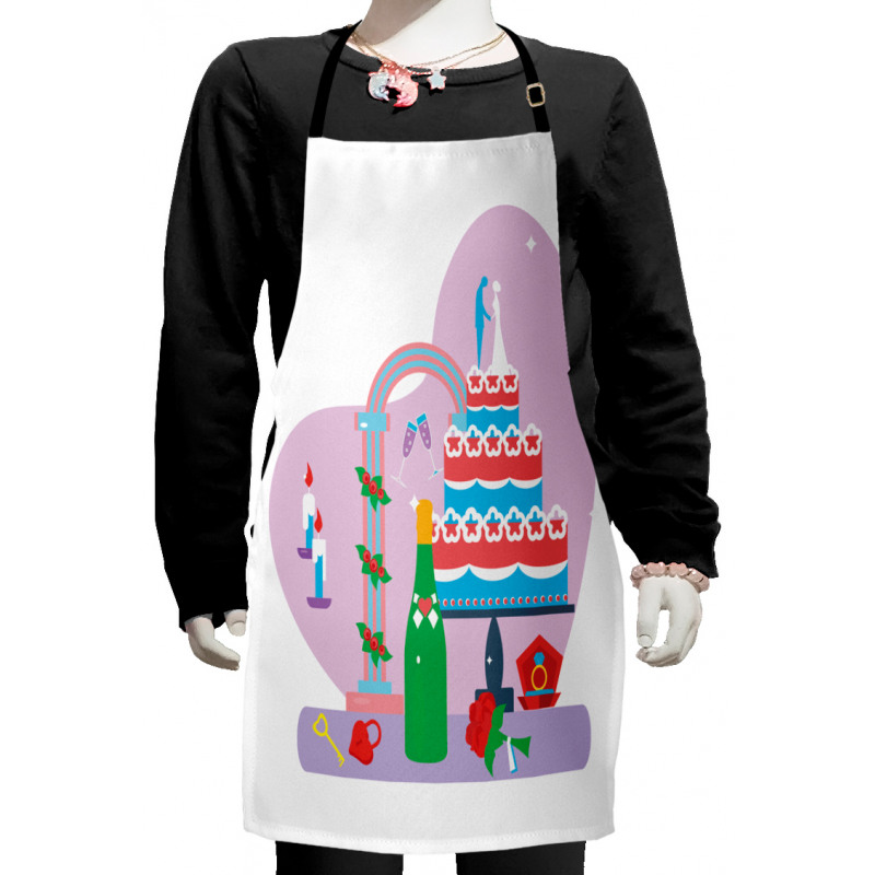 Bridecake and Wine Kids Apron