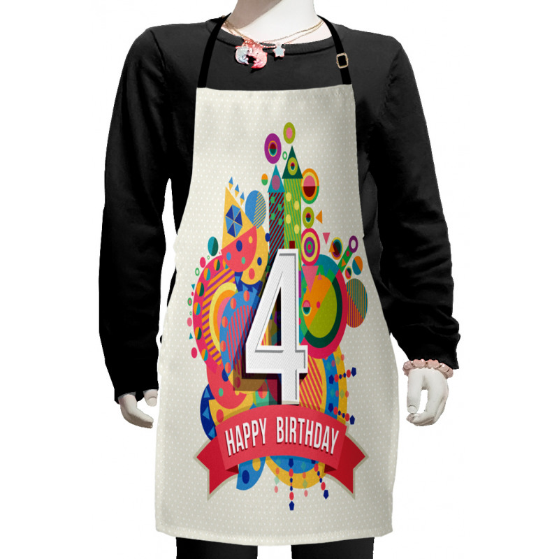 4 Years Old Colorful Kids Apron