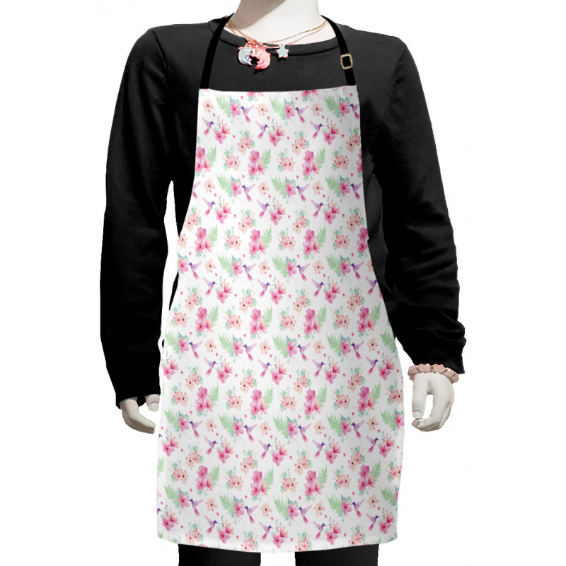 Flappy Hummingbirds Kids Apron