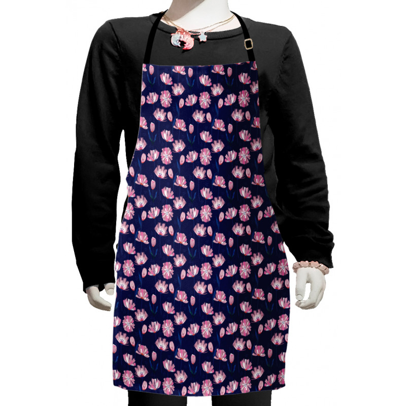 Garden Art Pink Poppies Kids Apron