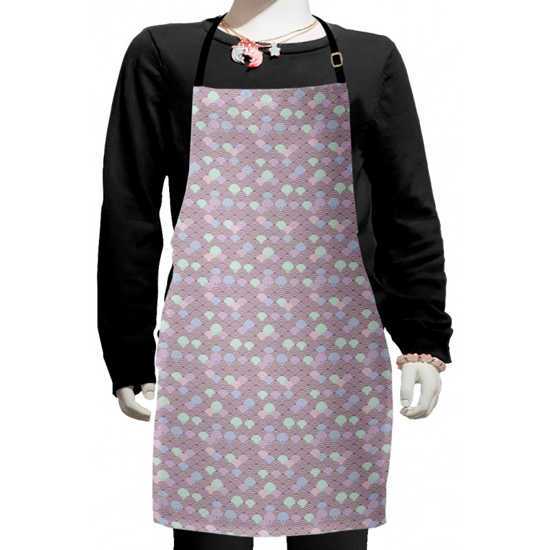 Japanese Wave Pastel Kids Apron