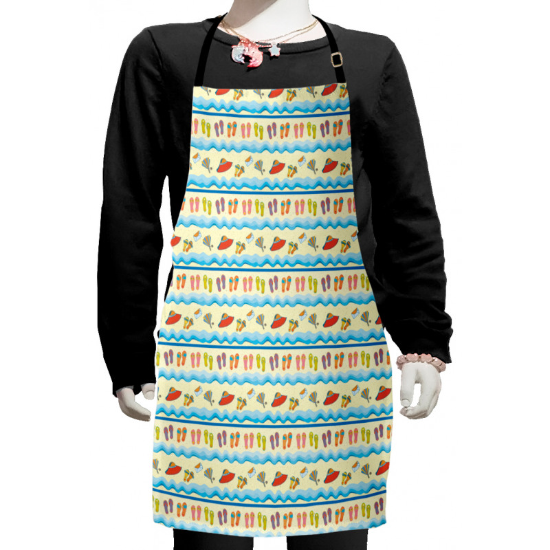 Sea Waves and Sand Kids Apron