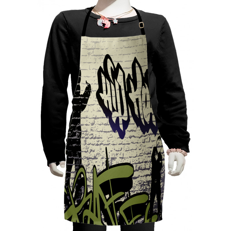 Grafitti Art on Walls Kids Apron