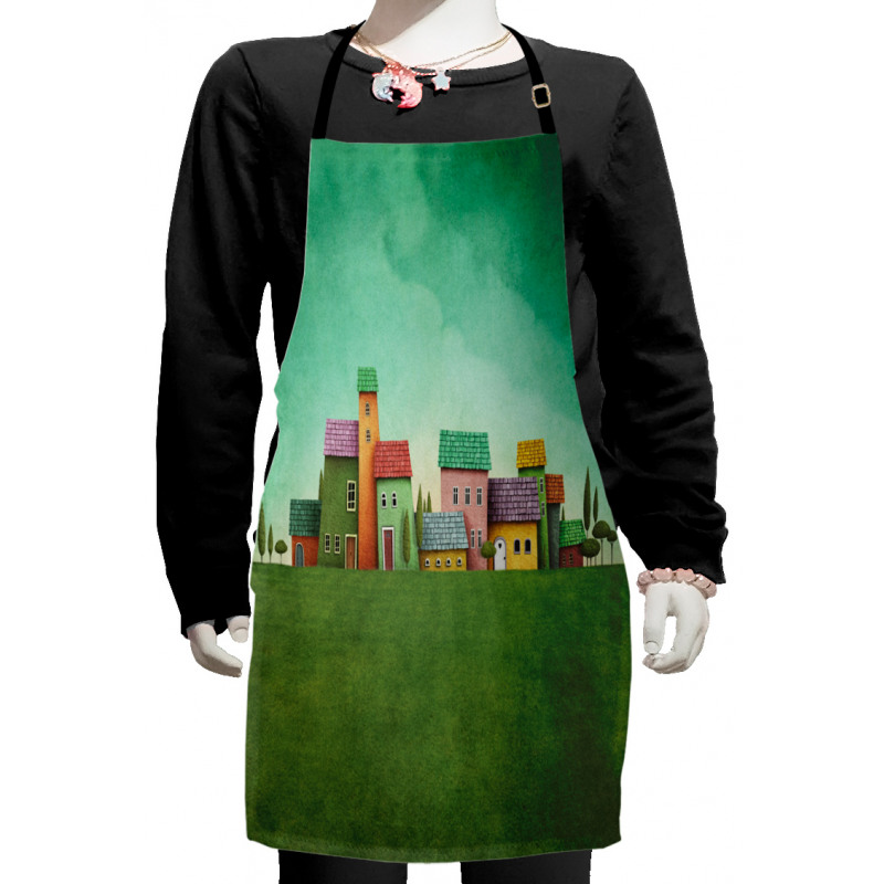 Village of Absurd Houses Kids Apron