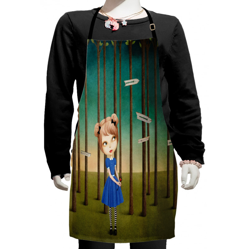 Lost Girl in the Forest Kids Apron