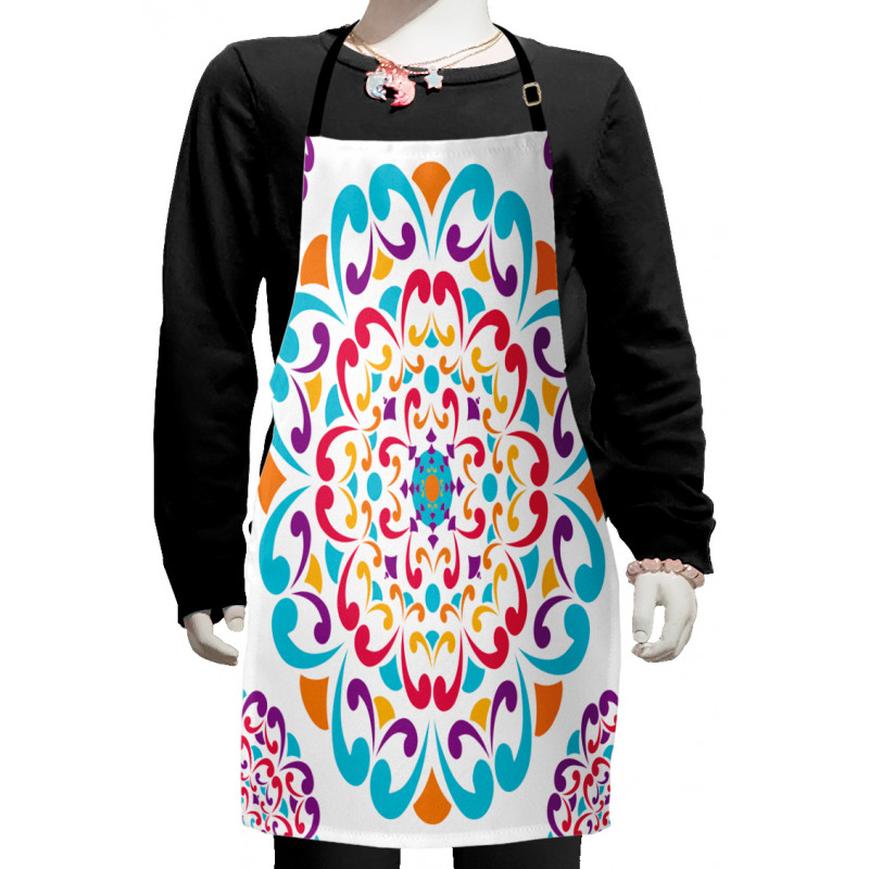 Colorful Swirls Kids Apron