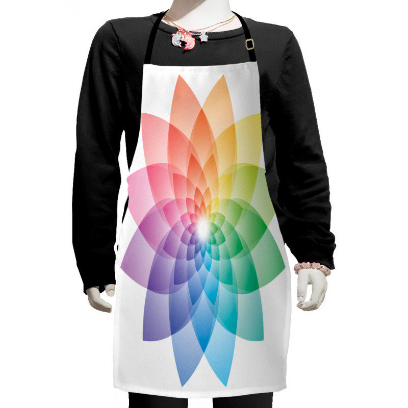 Rainbow Tones Petal Kids Apron