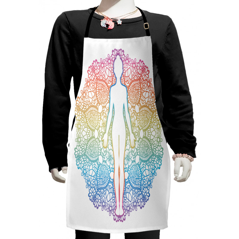 Yoga Outline Kids Apron