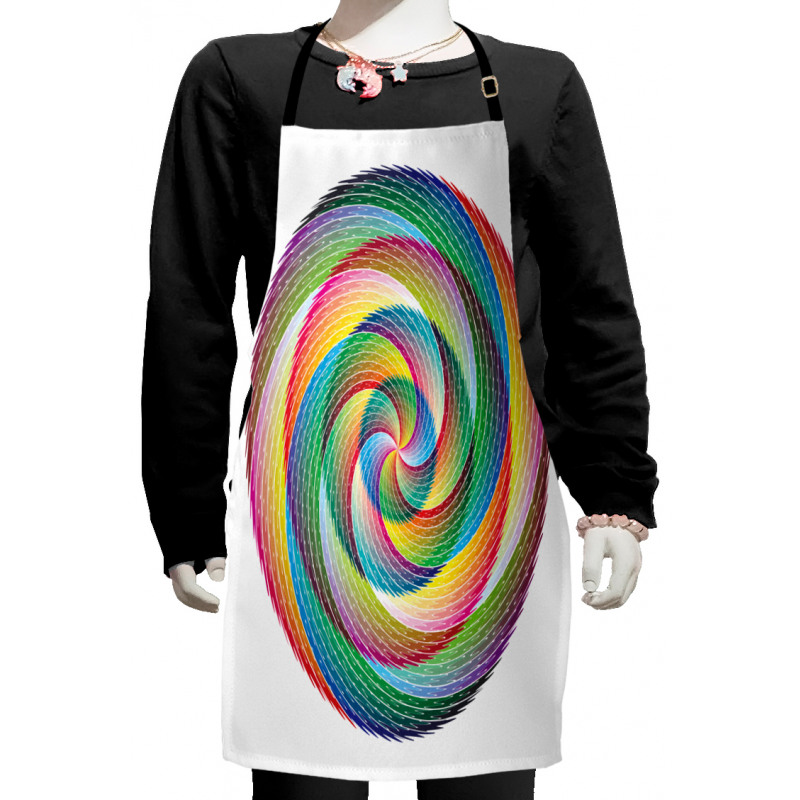 Spiral Rosette Pattern Kids Apron