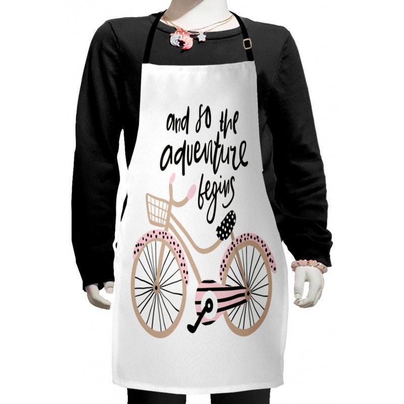 Bicyclend Words Kids Apron