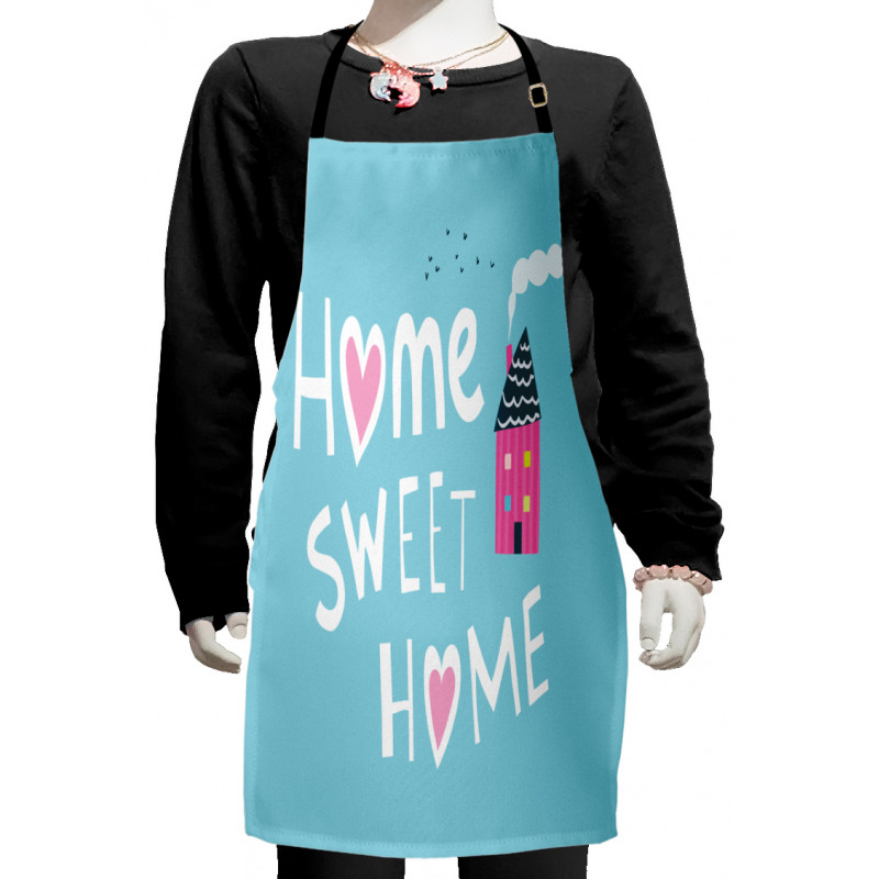 Graphic House and Chimney Kids Apron