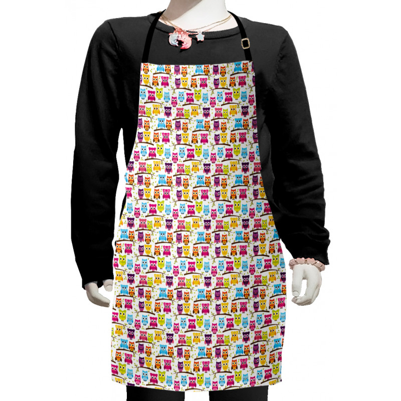 Winking Long-Eared Owl Kids Apron