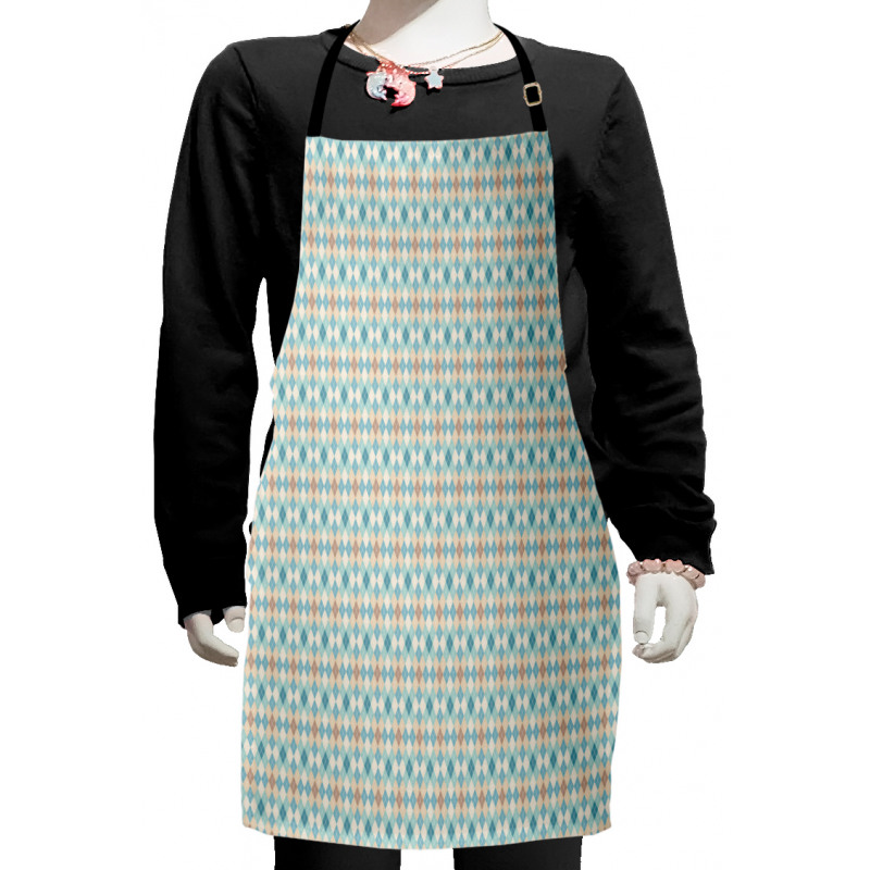 Pastel Rhombus Retro Kids Apron