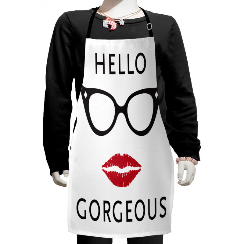 Red Lipstick Kids Apron