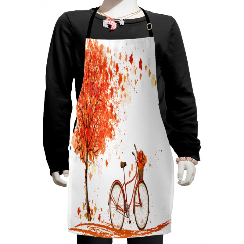 Watercolor Fall Season Kids Apron