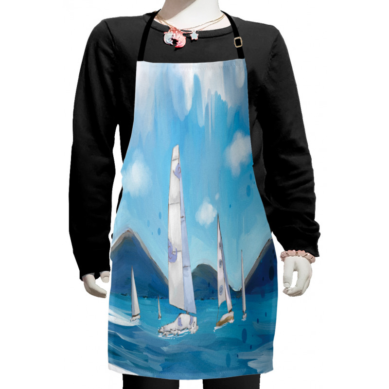 Sailing Landscape Kids Apron