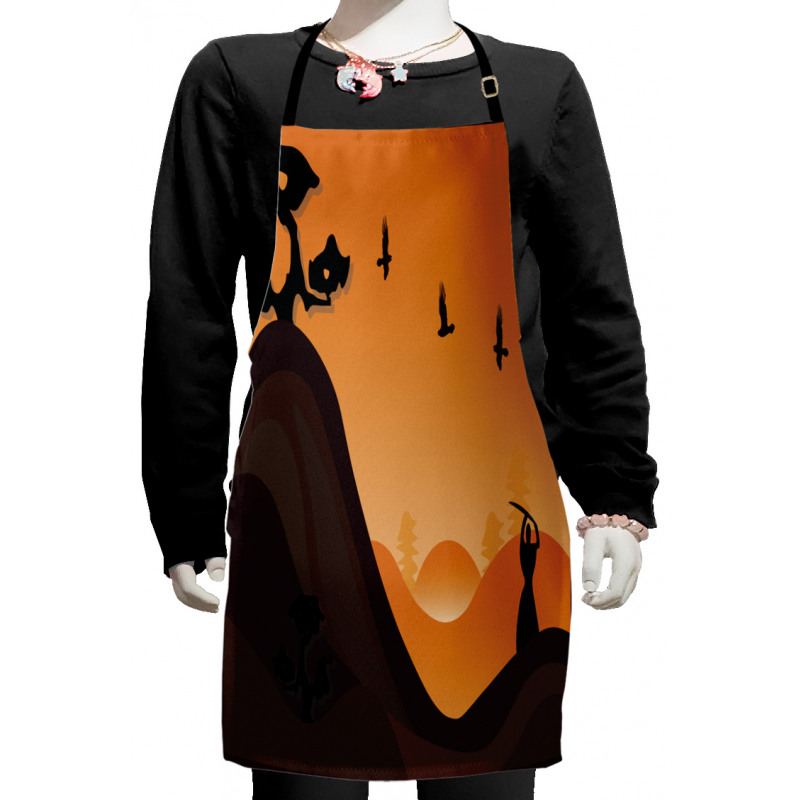 Landscape in Sundown Kids Apron