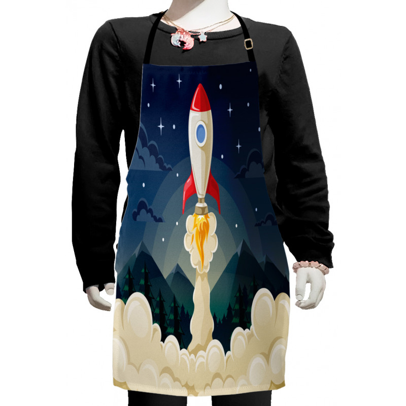 Rocket in the Woodlands Kids Apron