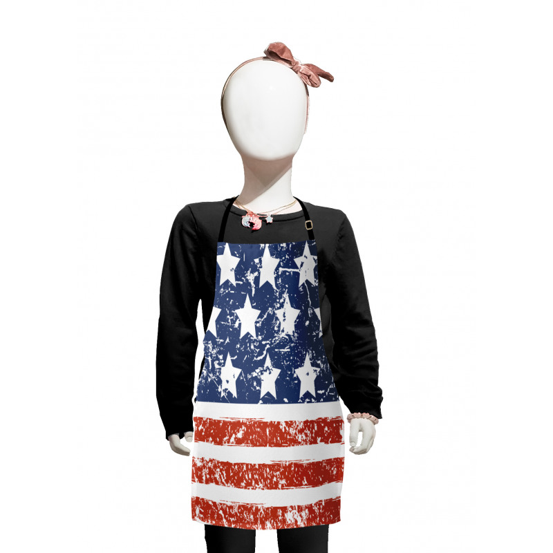 Flag with Grunge Effect Kids Apron