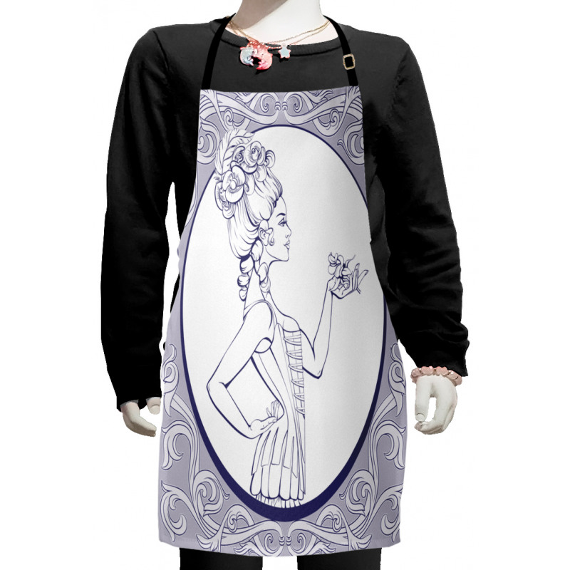 Rococo Style Kids Apron