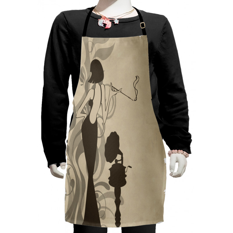 Smoker Girl Retro Kids Apron