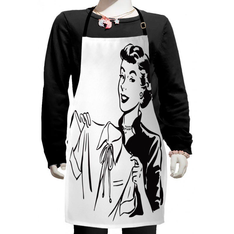 Lady with Blouse Kids Apron