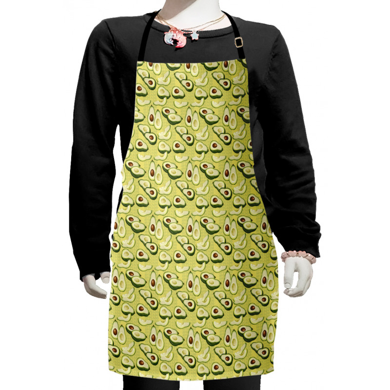 Ripe Avocado Slices Kids Apron