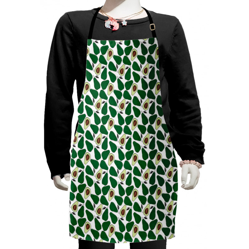 Doodle Avocado Slices Kids Apron